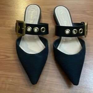 Black Dior Flats Size 38